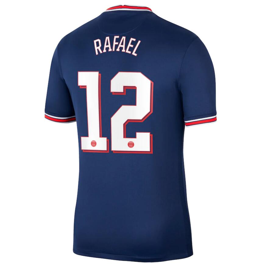 2021/22 Maillot PSG Domicile Cup Home Kit Soccer Jersey Rafael 12 printing